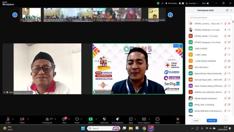 Kadiv Pembinaan Relawan PMI Pusat, Buka Olimpiade PMR Online V Se-Indonesia Tahun 2025
